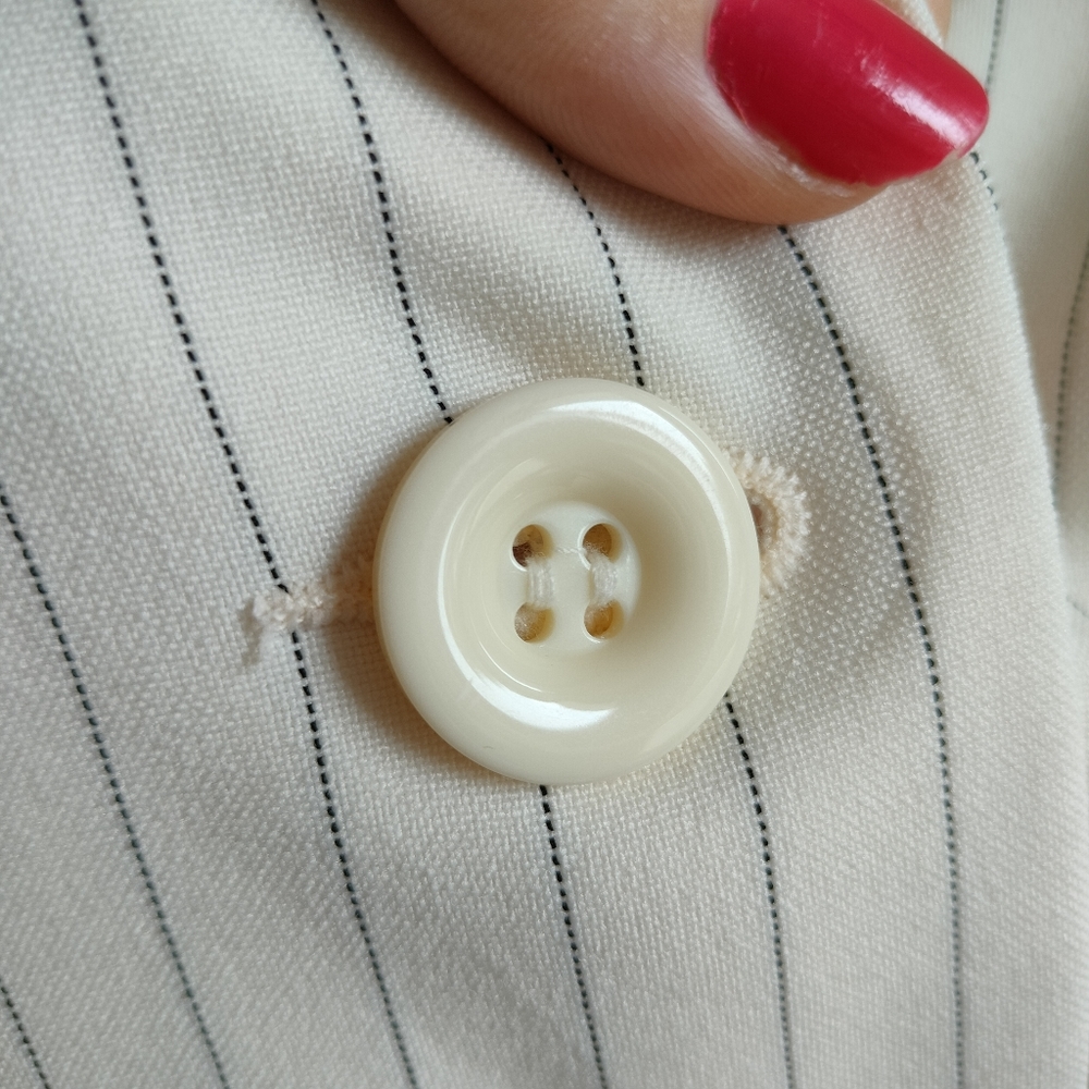 Vintage Single Breasted Striped Blazer - Picture 7 of 17